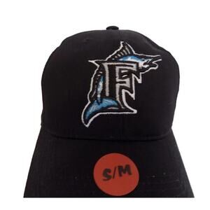 Florida Marlins hat adjustable black size Small/Medium unisex MLB NEW